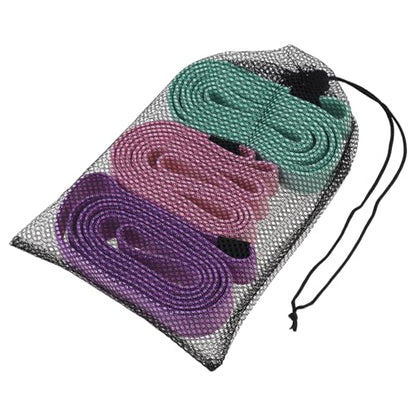 3-Pack Cloth Fabric Resistance Bands for Home Workout - color: Pink, Green, Purple