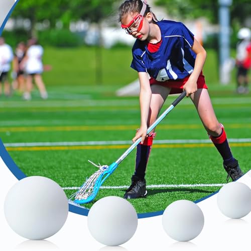 Sosation 50 Pcs Lacrosse Ball Bulk 2.5 Inch Soft Rubber Lacrosse Ball | Stress Relief Massage Balls Myofascial Release Tools Muscle Knot Remover - color: White