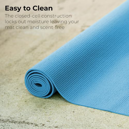 Bulk Yoga Mats, 10 Pack, 4mm Thick, 68x24in - color: Colorful