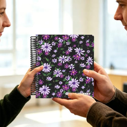 Hardcover Sketchbook,7.2" x 8.3" Spiral Bound Drawing Pad,Lavender Daisy | 150gsm(92lb)Acid-Free Thick Paper,Blank Art Journal for Adults,Artists&Beginners,Ideal for Sketching,Doodling and Mixed Media - color: lavender daisy