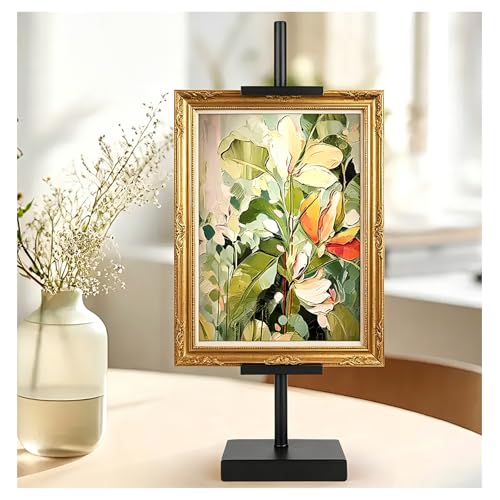 18'' Adjustable Tabletop Easel Stand, Black Easel for Display | Picture Easels for Display, Picture Frame Stand, Adjustable Art Easel,Picture stand for Artwork, Photo,Sign. - color: Black, size: 18inch