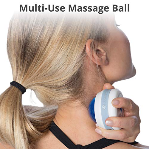 Body Back Massage Roller Ball - Body & Neck Massager for Muscle Recovery - color: Blue