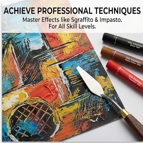 Oil Pastels Set, Soft Round Oil Pastel Crayons for Students & Artists, Drawing, Sketching, Blending & School Art Supplies (12 Colors) - color: 12 Colors