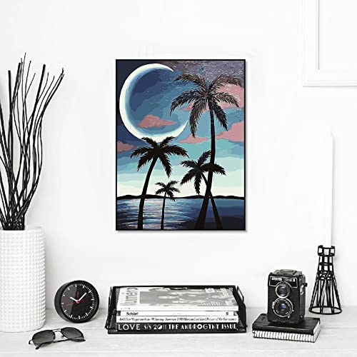 abcGoodefg Diamond Art Kits for Adults 6 Pack, DIY 5D Diamond Art Paintings Beach Sunset Round Full Drill Paint by Diamonds, 12x16 inch - color: Sunset