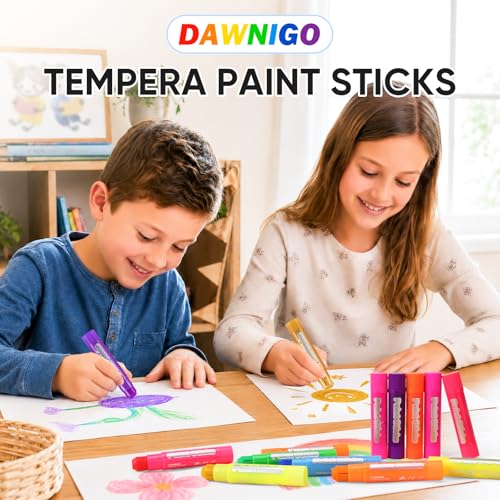 96 Pack Tempera Paint Sticks,48 Colors Washable Paint Sticks for Kids,Non-Toxic,90s Quick Drying, Allergen Free and High Coverage Solid Tempera Paint Stick,Ideal Gifts for Kids and Toddlers - color: (12 Classic+12 Metallic+12 Pastel+12 Neon)×2