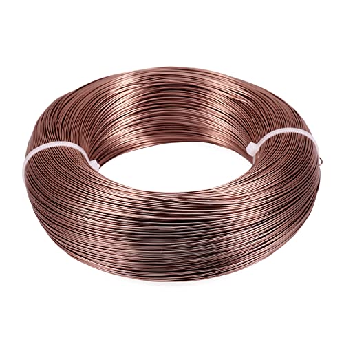 Pandahall 984 FT Brown Aluminum Wire 20 Gauge Flexible Metal Craft Wires Armature Bendable Wire for Jewelry Making, Bonsai Trees, Sculpting, DIY Crafts Beading Floral
