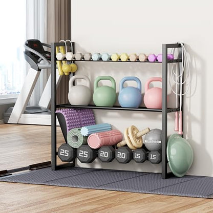 3 Tier Dumbbell Rack, Weight Rack for Home Gym - size: 3 Tier