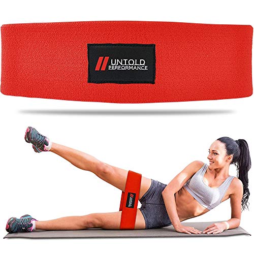 Heavy Resistance Bands - Hip Bands for Working Out, Premium Exercise Bands Resistance, Durable Resistance Bands for Strength, Flexibility & Glute Workouts - color: Red - Heavy