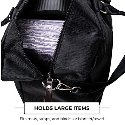 Mount Adams Yoga Mat Bag, 26"x8"x8", Fits Mats up to 74"x26"x6mm - color: Black Ripple