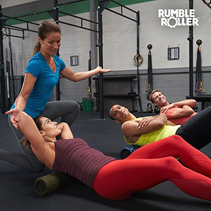 RumbleRoller Original Textured Foam Roller - Deep Tissue, Self Myofacial Release Massage Therapy Roller (RumbleRoller 22" Gator Cross Frictional Massage) - size: Midsize Gator
