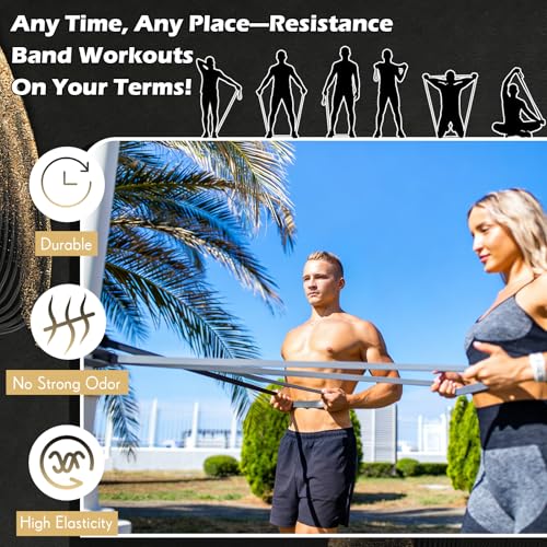 Seenelling 5 Level Resistance Bands - color: Carbon Grey