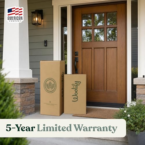 Woolify Organic Merino Wool Mattress Topper 1650 GSM - Pillow Top Mattress Pad, Handmade, Non-Toxic, Cooling and Hypoallergenic Wool Topper for Back Pain Relief (Twin XL) - size: Twin XL