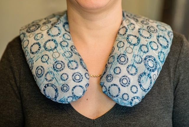 Parker Mountain Comfort Wraps | Pressure Point Pillow | Therapeutic Pressure Point Neck Pillow for Self Care - color: Yellow, style: Unscented