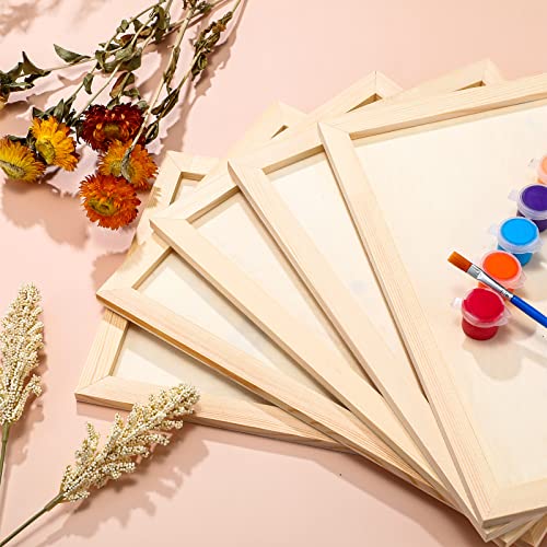 Youyole 10 Pack Unfinished Wood Canvas Panels Kit, 12 x 8 x 0.4 Inch | Wood Panels for Painting, Cradle Boards, for Painting, Pouring, Burning, Crafts, Epoxy Resin, Laser Engraving Cutting - size: 12 x 8 x 0.4 inches