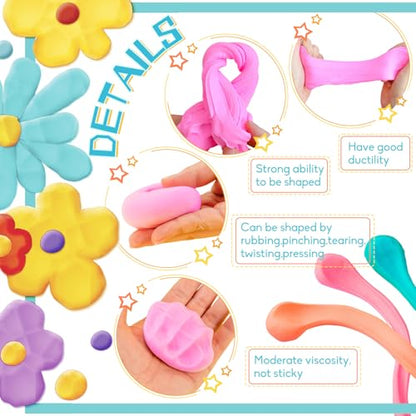 Air Dry Clay 36 Colors,Magic Clay Modeling Clay,DIY Molding Magic Clay - color: 36 colors