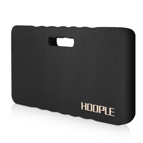 HOOPLE Extra Thick Kneeling Pad, Soft Foam Kneeling Cushion, Waterproof Gardening Knee Pads, Lightweight Knee Mat for Bathing, Workout Supplies, Exercise Yoga, Garden Work Gifts 17.5 x 11 x 1 in, Black - color: Black, size: 17.5"x11"x1"in