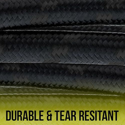 Master Airbrush Premium 6 Foot Nylon Braided Airbrush Hose | Standard 1/8" and Non-Standard 1/4" BSP Adapter Fitting Connectors (Please note one end is 1/4" fitting and is not standard) - size: 6' (1/8" & 1/4" Fittings)