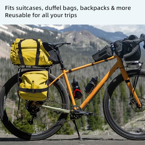 6Pcs Buckle Straps，1" x 47" Utility Straps, with Quick Release Buckles | 3.92 Feet, Adjustable Nylon Straps for Backpacking, Hiking, Outdoor, Travel