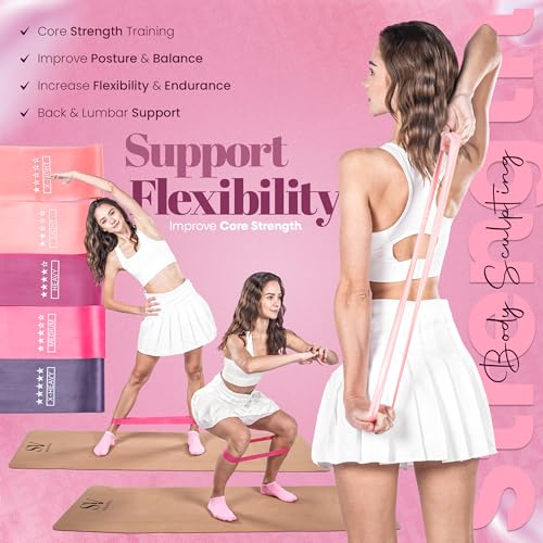 14-Piece Pink Pilates Kit for Women - Ring, Ball, Bands & Blocks | Magic circle, 9.8" ball, 5 bands, sliders, yoga blocks, ankle weights, grip socks, pump, carry bag — pilates home kit
