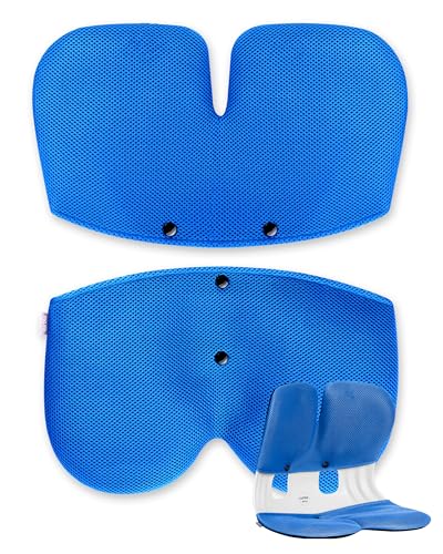 curble Grand Cover, Detachable Cover for Adult Chair, Ergonomic Chair Back Support and Lumbar Support (Blue) - color: Cover Blue