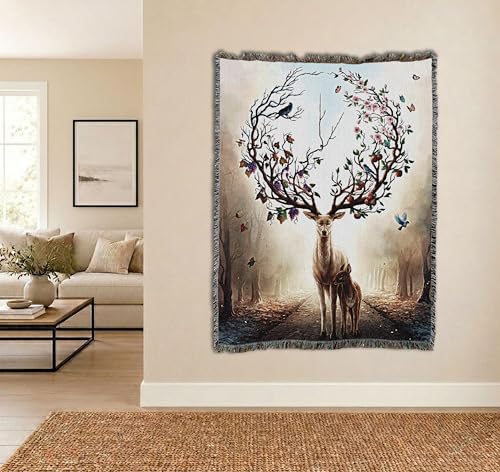Pure Country Weavers Seasons Change Blanket by Jonas Jödicke - Gift Tapestry Throw Woven from Cotton - Made in The USA (72x54) - color: Seasons Change, size: 72x54