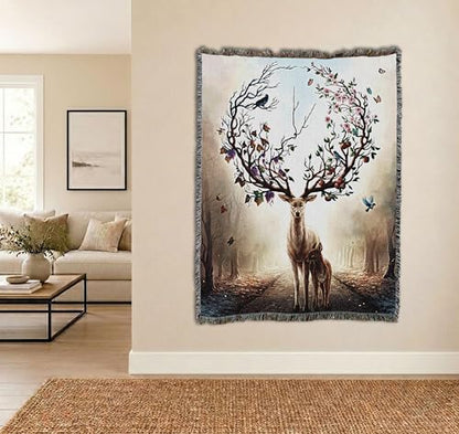 Pure Country Weavers Seasons Change Blanket by Jonas Jödicke - Gift Tapestry Throw Woven from Cotton - Made in The USA (72x54) - color: Seasons Change, size: 72x54