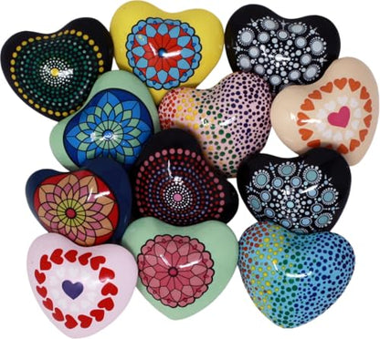 GeoCentral Mandala Heart Chime Assorted (1 piece Randomly Chosen) - color: Mandala Chime