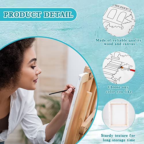 Sherr 10 Pcs Pre Drawn Canvas for Painting,Scenery,8 X 10 Inch | Preprinted Stretched Cotton Canvas for Adults, Pre Drawn Painting Outlines for Couple Date Night, Sip and Paint Party Favor - style: Scenery