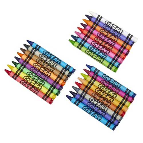 Cra-Z-Art Crayons, Bulk Pack, 24 Count, 6 Packs of Crayons, Bulk School Supplies for Classroom, Back to School Essentials - size: 24 Count (Pack of 6)