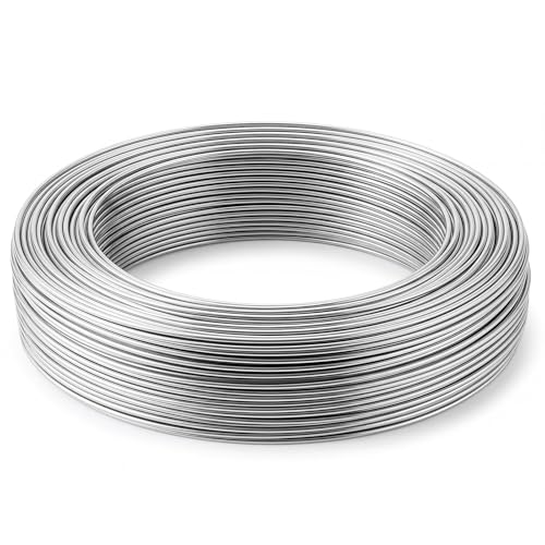 Pelopy 304 Stainless Steel Armature Wire Bendable Sculpting, Silver, 12 Gauge,100ft - size: 12 Gauge,100ft