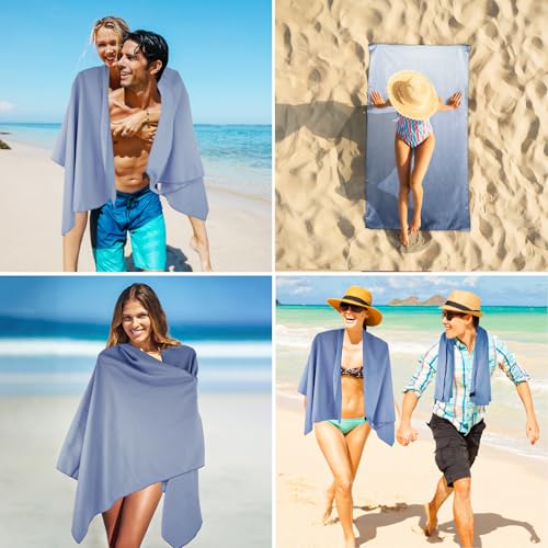 Camping Towel XL Size Microfiber Quick Dry Swimming Pool Beach Travel Body Yoga Mat Towels(Navy Blue, 1 Pack XL) - color: Navy Blue, size: 1 Pack XL