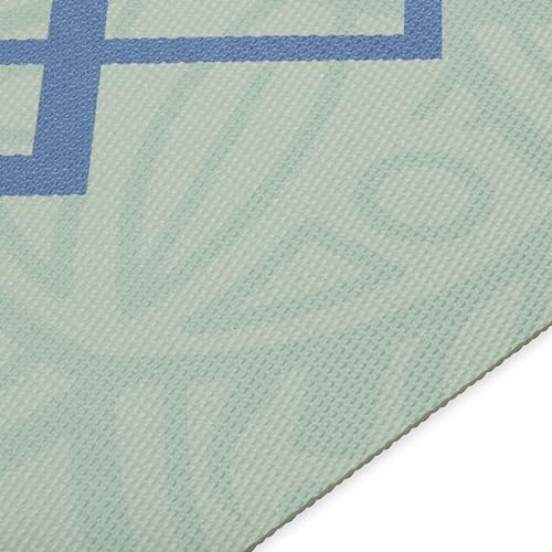 Gaiam Yoga Mat Classic Print, 4mm Non-Slip Mat - color: Fijian Dream