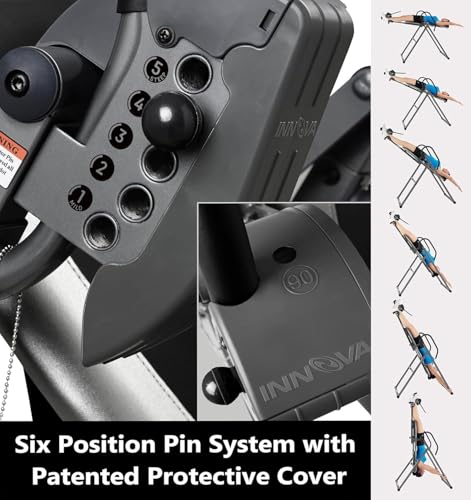 Innova ITX9900 Inversion Table with Air Lumbar Support, Black/Gray - style: ITX9900