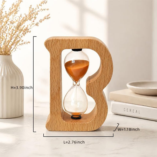 Mini Wooden Sand Timers,Hourglass Sand Timers 3Min Sandglass Timer for Toothbrush Timer Games Classroom Home Office Cooking(Orange+3Min) - color: Orange, size: 3Min