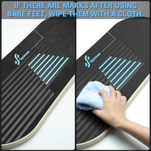 Sportneer Balance Board, 7-Mode Balance Trainer with Roller & Ball - color: Blue