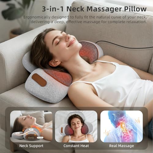 3-in-1 Neck Massager Pillow with Heat