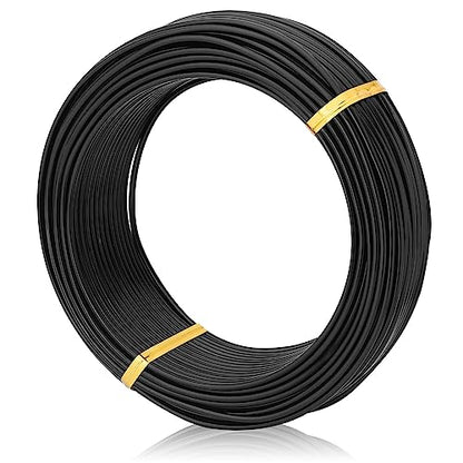 Bonsai Training Aluminum Wire, 2.0mm 12 Gauge Black 200g, Bendable Anodized Craft Wire, Flexible Armature Wire for Bonsai Tree Shaping, DIY Handcraft and Model Making(Black-2.0) - color: Black, size: 12 Gauge