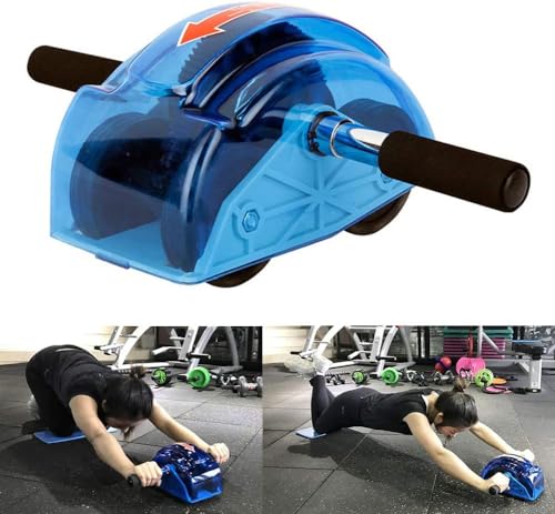 Ab Roller for Abs Workout - Abdominal Exercise Rollers with 4 Wheels, Muscle Exerciser for Women & Men