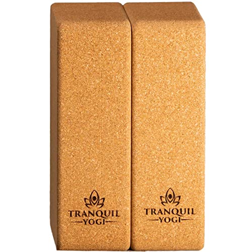 Illume Natural Cork Yoga Block - color: 3" Cork Pair