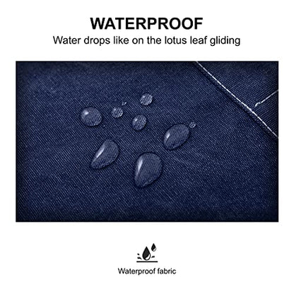 Hongsome Cotton Canvas Cross Back Apron for Art Painting Garden Chef Bartender Work,Women Men 3 Pockets Waterproof M-XXL - color: Blue