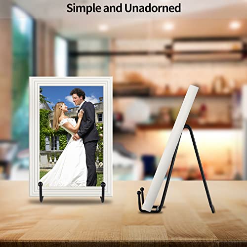 IBosins 5-Pack 6-Inch Plate Holder Display Stands Black Metal Frame Stand | Stand for Picture, Book, Photo, Easel, Creation, Collectibles - color: Black, size: 6 Inch