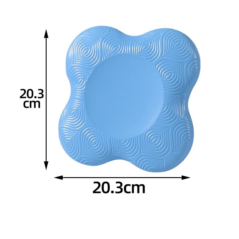 2pc Extra Thick Yoga Knee Pad - Cushion Your Knees, Elbows, Wrists, Hands & Head for Maximum Fitness & Pilates Performance! - color: Blue