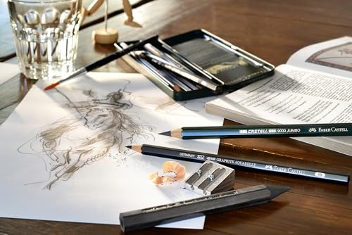 Faber-Castell PITT Graphite Master Set,Grey,7 Piece Set - style: Pitt Graphite Set