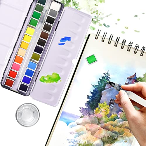 12 * 75ml Heavy Body Acrylic Paints+48 Oil Pastels+24 Colors Solid Watercolor Paint Set, Art Pigment Kit Perfect for Artists and Art Lovers Ideal Gift for Professionals and Students