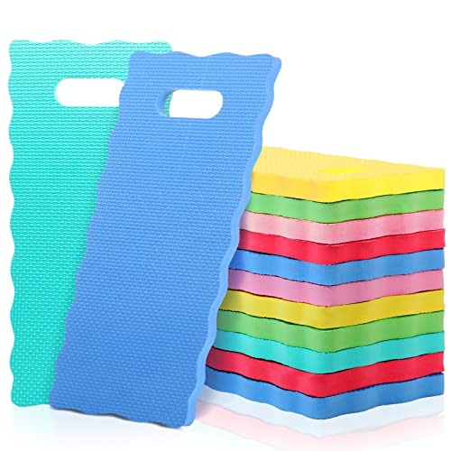 Woanger 12 Pcs Garden Kneeling Mat Foam Knee Mat Gardening Waterproof Knee Cushion for Baby Bath Seat Floor Yoga Exercise Seating Praying Work Classroom, 15.7 x 7 x 0.8 Inch (Multicolor) - color: Multicolor