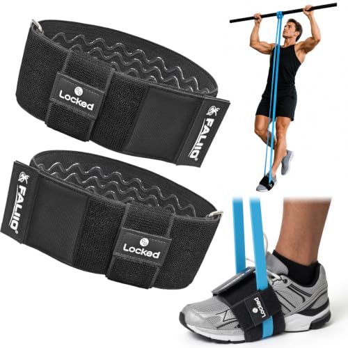 BandLock Resistance Band Anchor Straps for Legs, Ankles & Pull-Up Training | Leg Bands for Working Out Women, Glute Resistance Bands, Fitness Band, Exercise Equipment for Women, At Home Workout