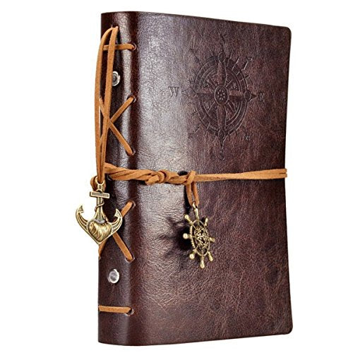 EvZ 7-Inch Refillable A6 Binder Notebook - Premium Vegan Leather Personal Planner, Eco-Friendly Journal with 6-Ring Loose-Leaf System for Writing, Business, and Creative Sketches, Coffee - color: Coffee, size: 7 Inches