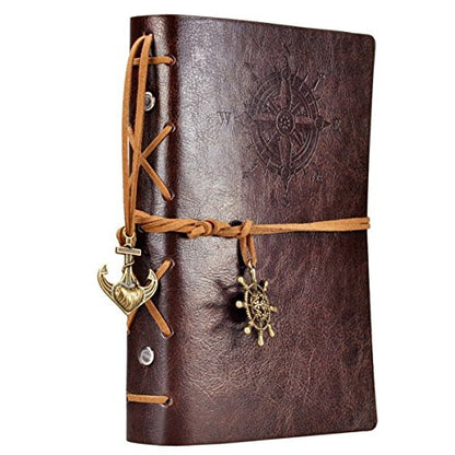 EvZ 7-Inch Refillable A6 Binder Notebook - Premium Vegan Leather Personal Planner, Eco-Friendly Journal with 6-Ring Loose-Leaf System for Writing, Business, and Creative Sketches, Coffee - color: Coffee, size: 7 Inches