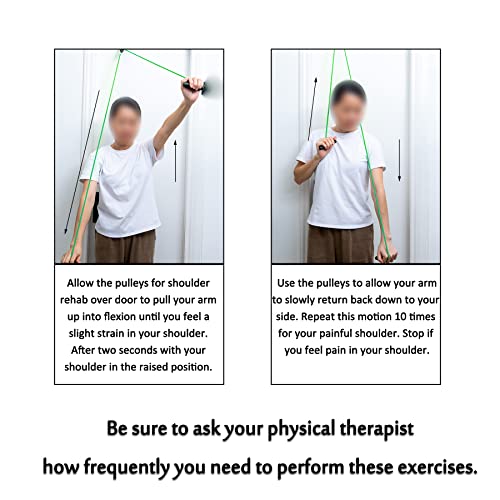 Shoulder Pulley Over The Door Physical Therapy System - color: Green