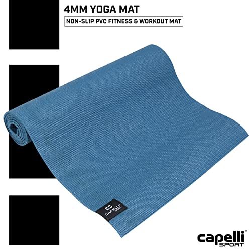 Capelli Sport Yoga Mat - color: Teal - Memory Foam - 7mm